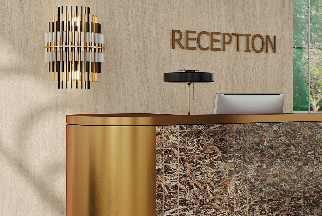 EPOS / GREY / JURASSIC MOSAIC POLISHED / IVORY